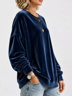 Full Size Crew Neck Drop Shoulder Sweatshirt Plus (8)