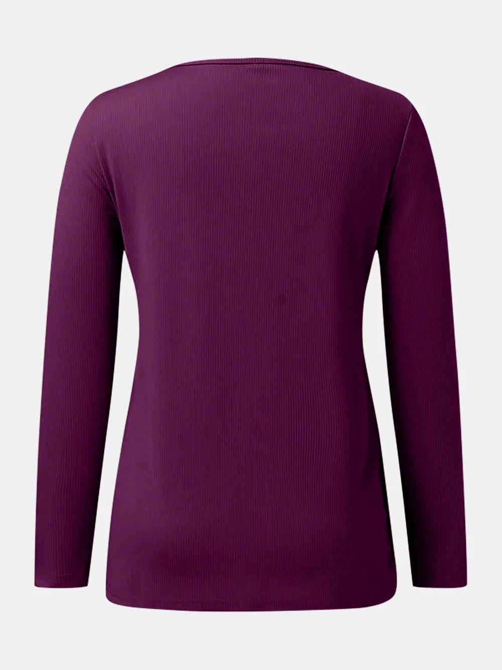 Full Size Scoop Neck Long Sleeve T-shirt (9)
