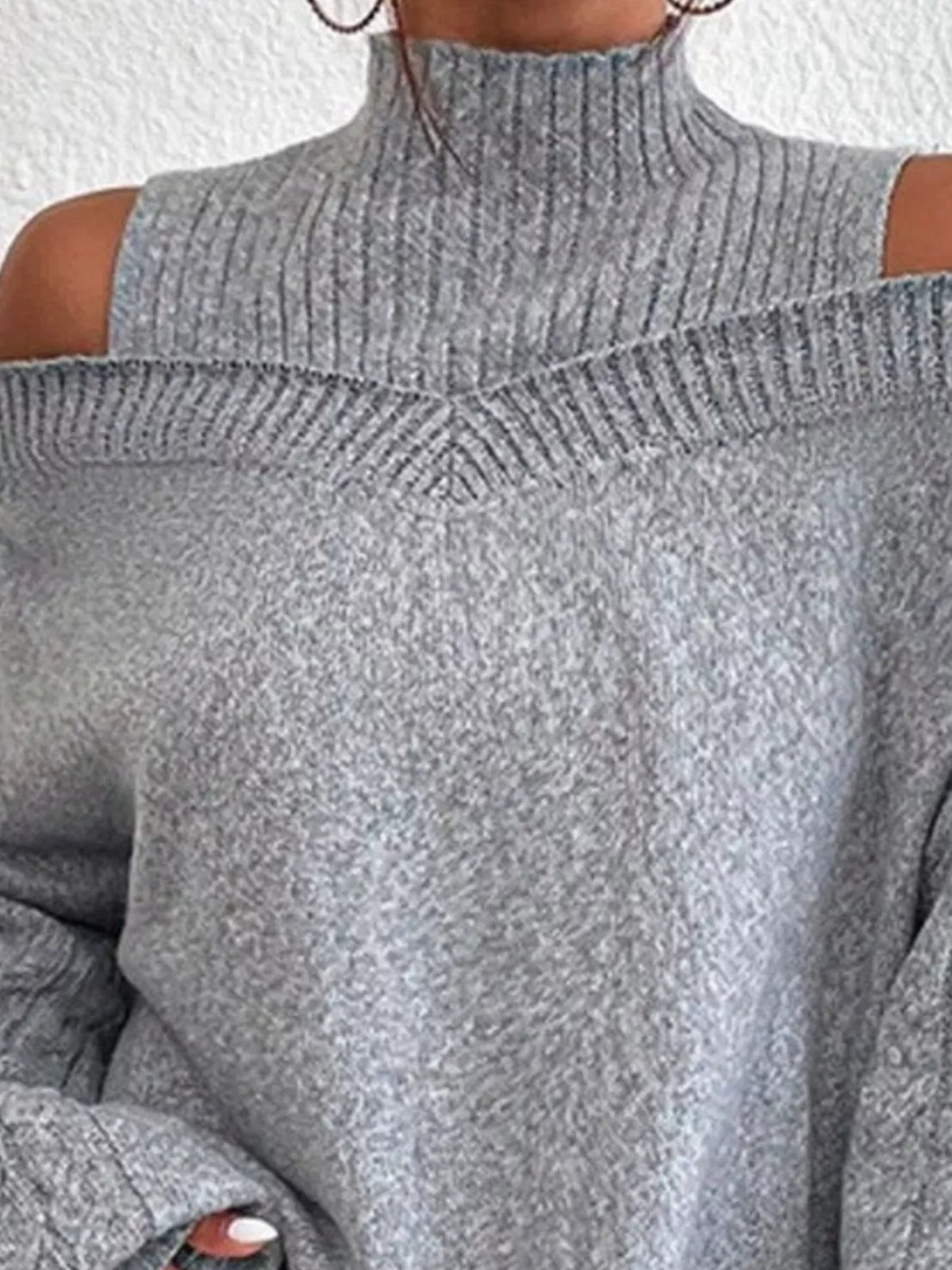 Cold Shoulder Turtleneck Sweater (8)