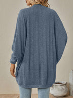 Open Front Batwing Sleeve Cardigan (13)
