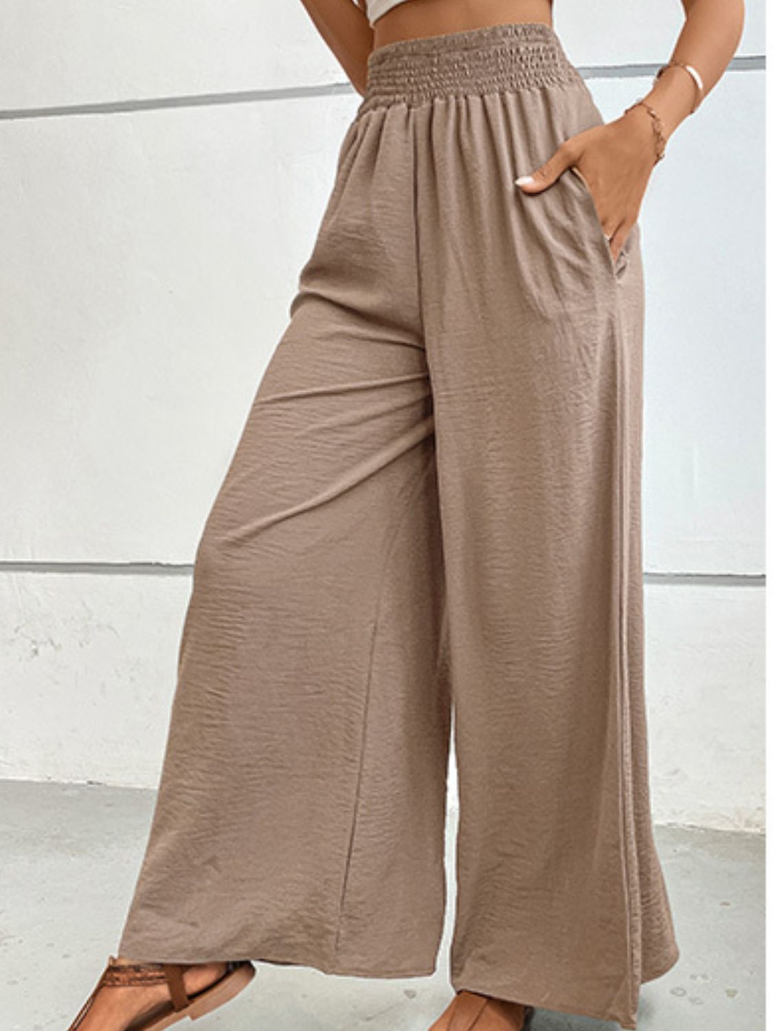 Wide Waistband Relax Fit Long Pants (19)