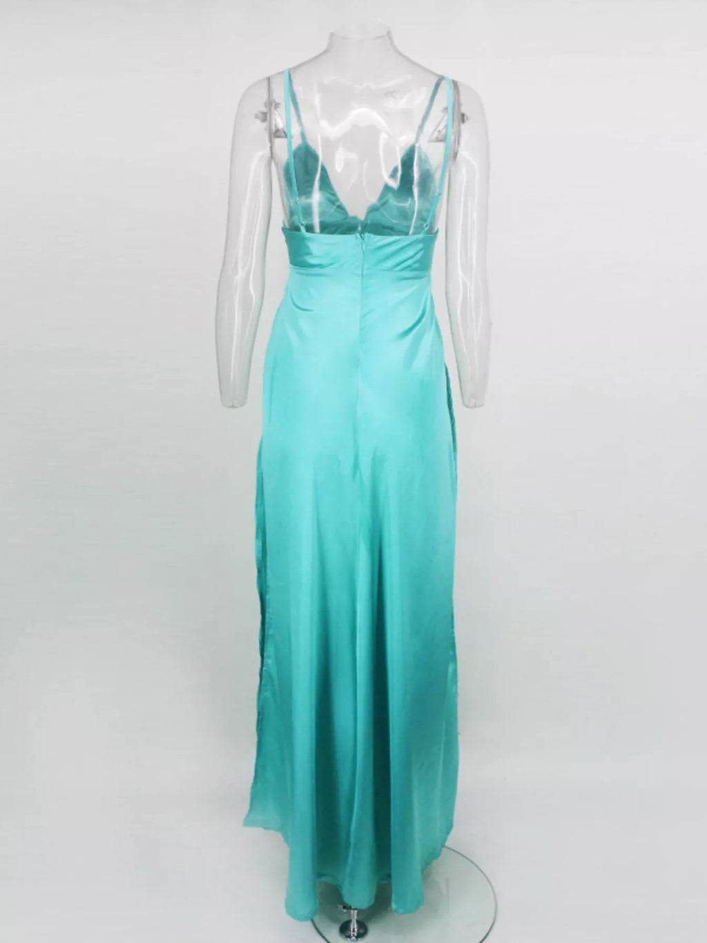High-slit Spaghetti Strap Maxi Dress (8)