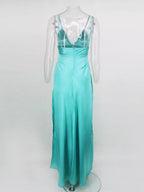 High-slit Spaghetti Strap Maxi Dress (8)
