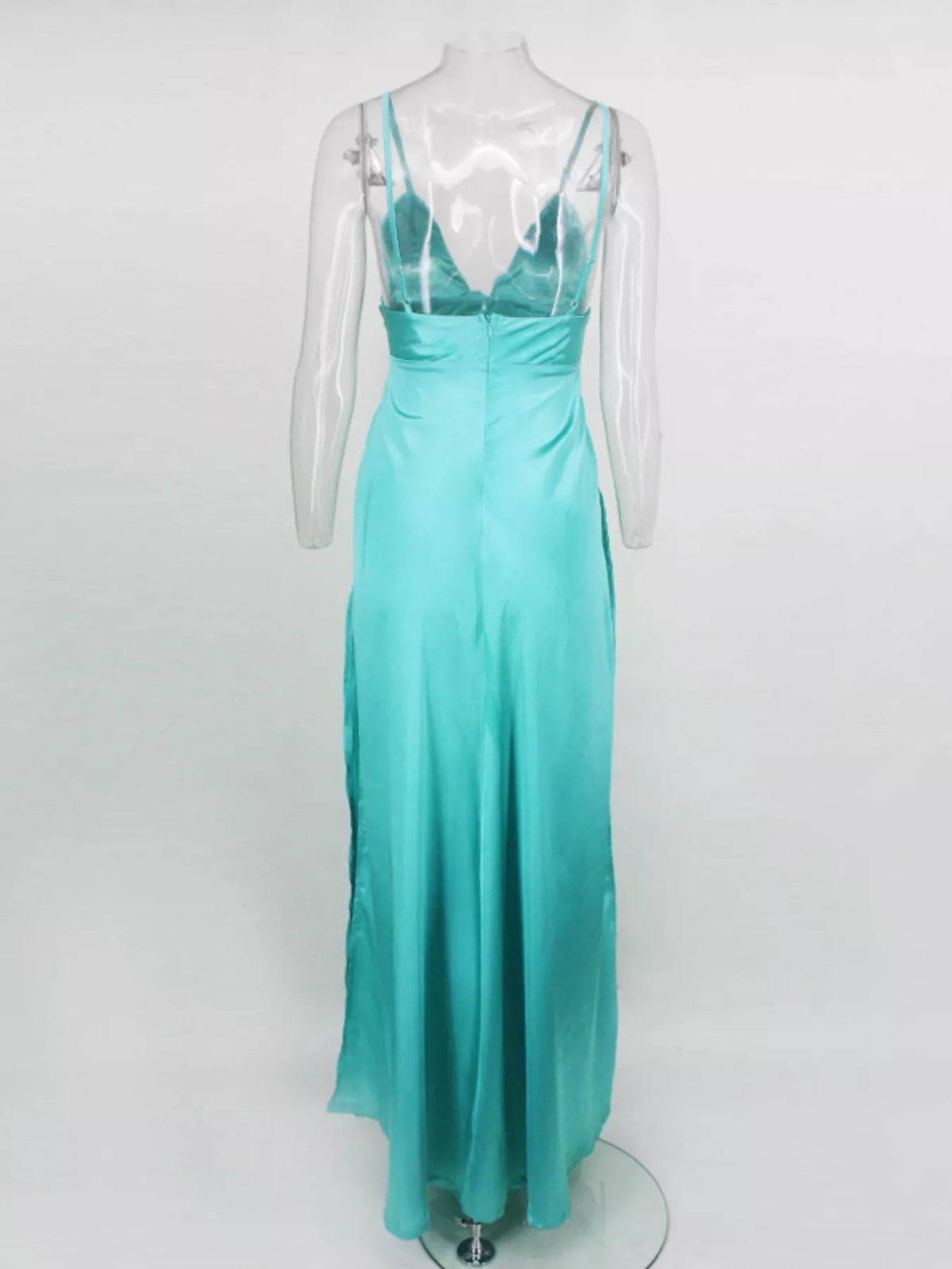 High-slit Spaghetti Strap Maxi Dress (8)