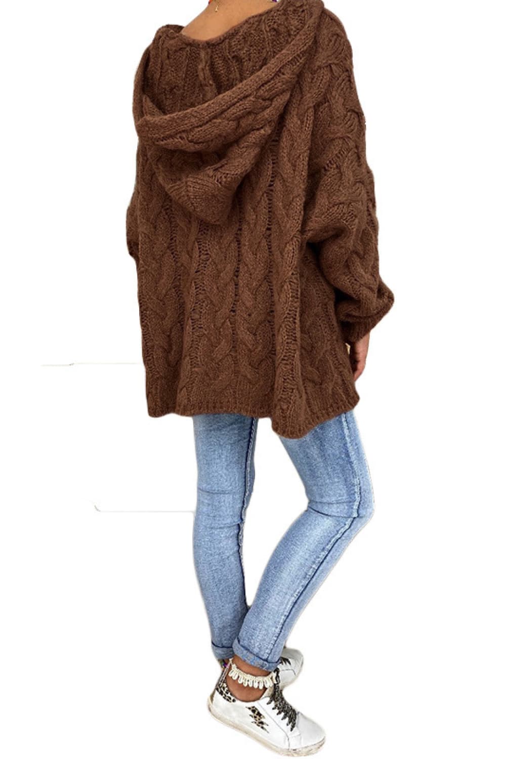 Cable-knit Hooded Sweater (13)