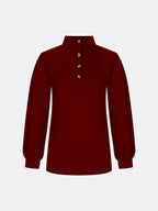 Full Size Mock Neck Long Sleeve T-shirt (11)