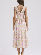 V-neck Sleeveless Midi Dress (8)