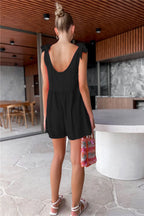 Full Size Scoop Neck Tie Shoulder Romper (13)