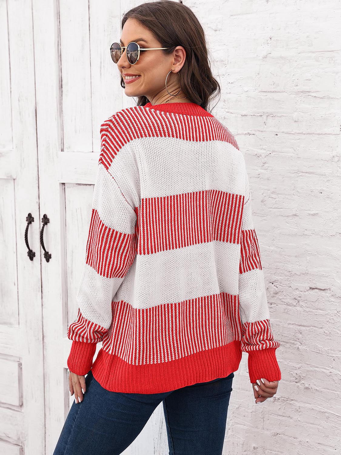 Full Size Round Neck Drop Shoulder Sweater (6)