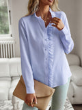 Ruffle Trim Long Sleeve Shirt (4)