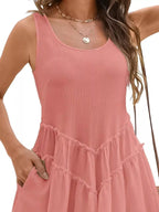 Round Neck Sleeveless Mini Dress (11)