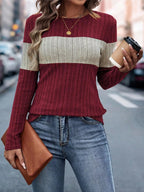 Block Round Neck T-shirt (22)