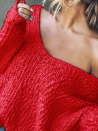Loose Fit Long Sleeve Sweater (27)