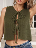 Tie-front Sweater Tank (9)