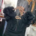 Net Drill Flower Dress photo 7