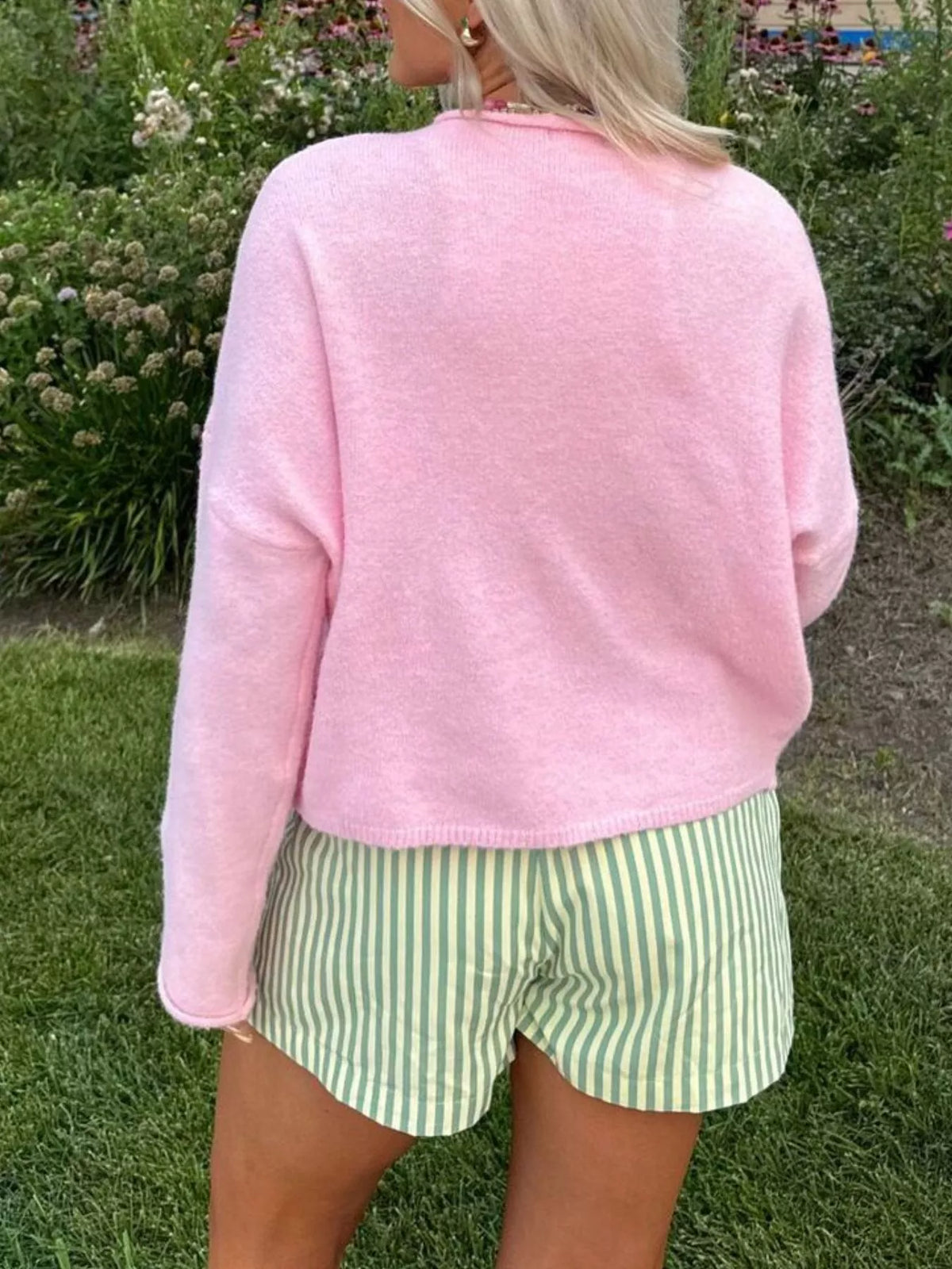 Button-down Dropped Shoulder Cardigan (7)