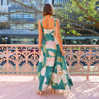 Printed Strap Slimming Maxi Dress photo 5