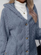 Full Size Button-down Hooded Outerwear Plus (33)