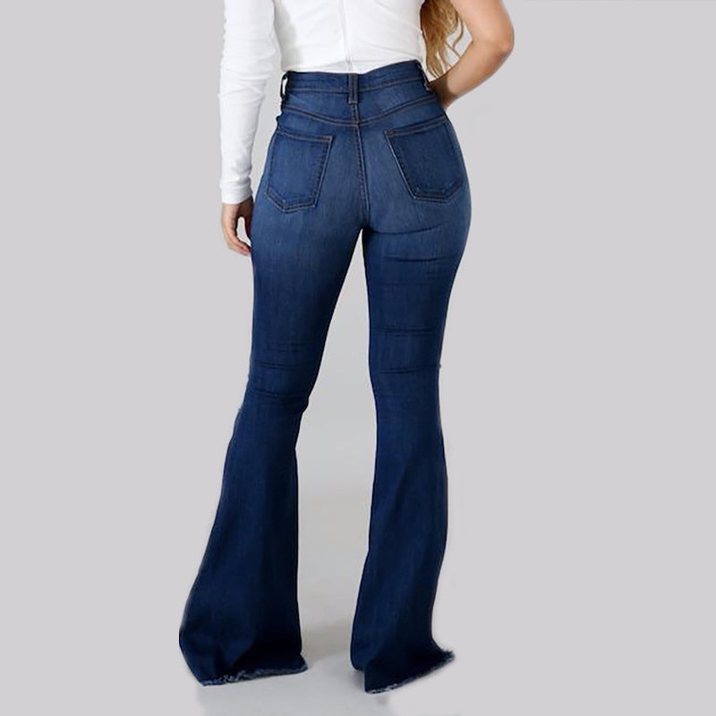 Slim-fit Buttocks Ripped Jeans photo 4