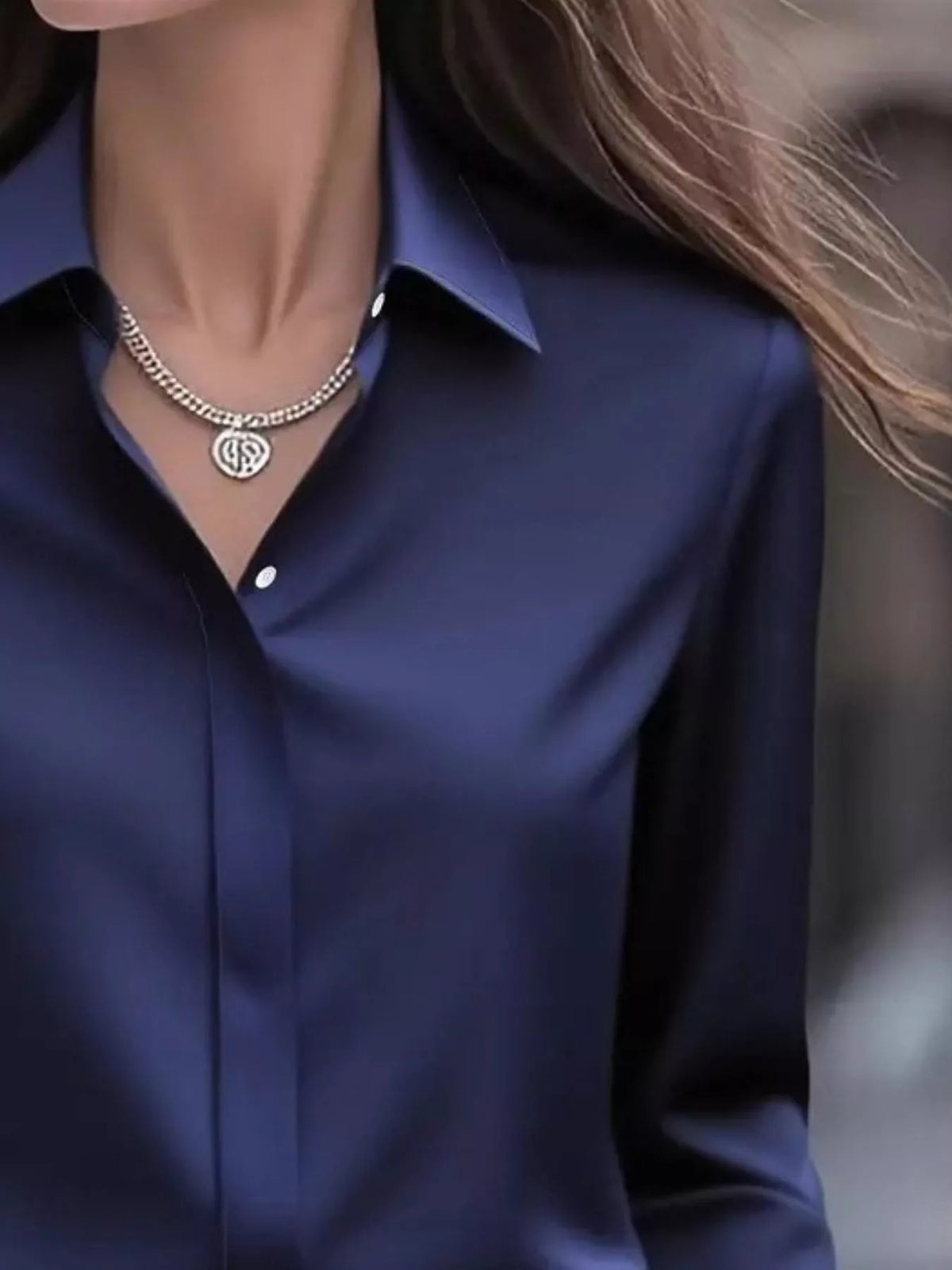 Button Down Collared Neck Long Sleeve Shirt (9)
