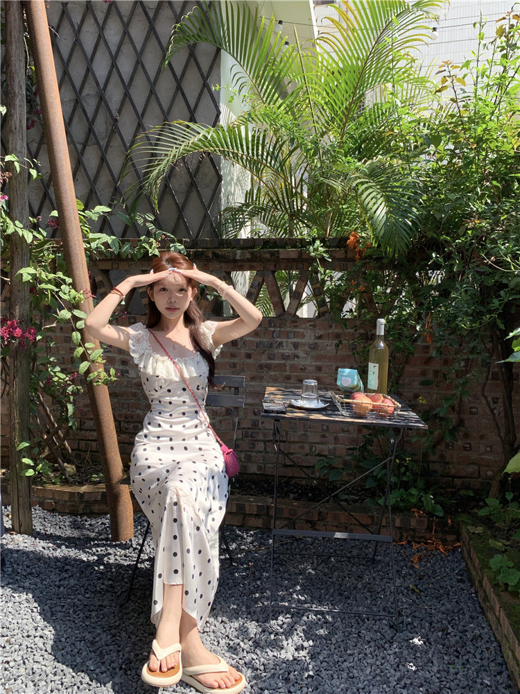 Polka Dot Brace Dress photo 9