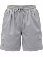 Full Size Drawstring Cargo Shorts Plus (67)