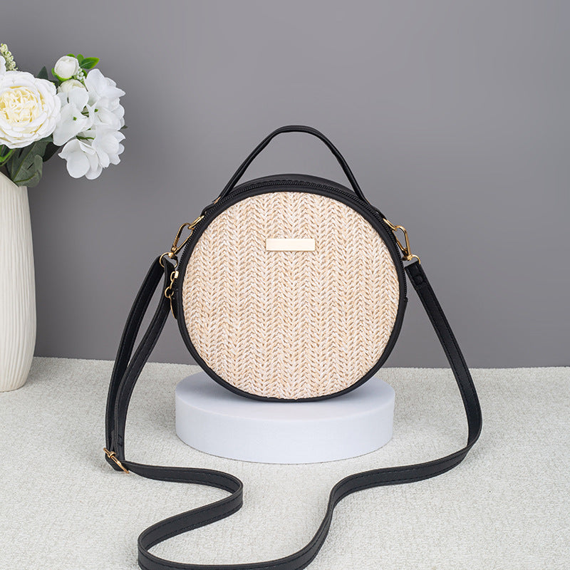Cute Minimalist Straw Bag Woven Round variant CJNS270054801AZ