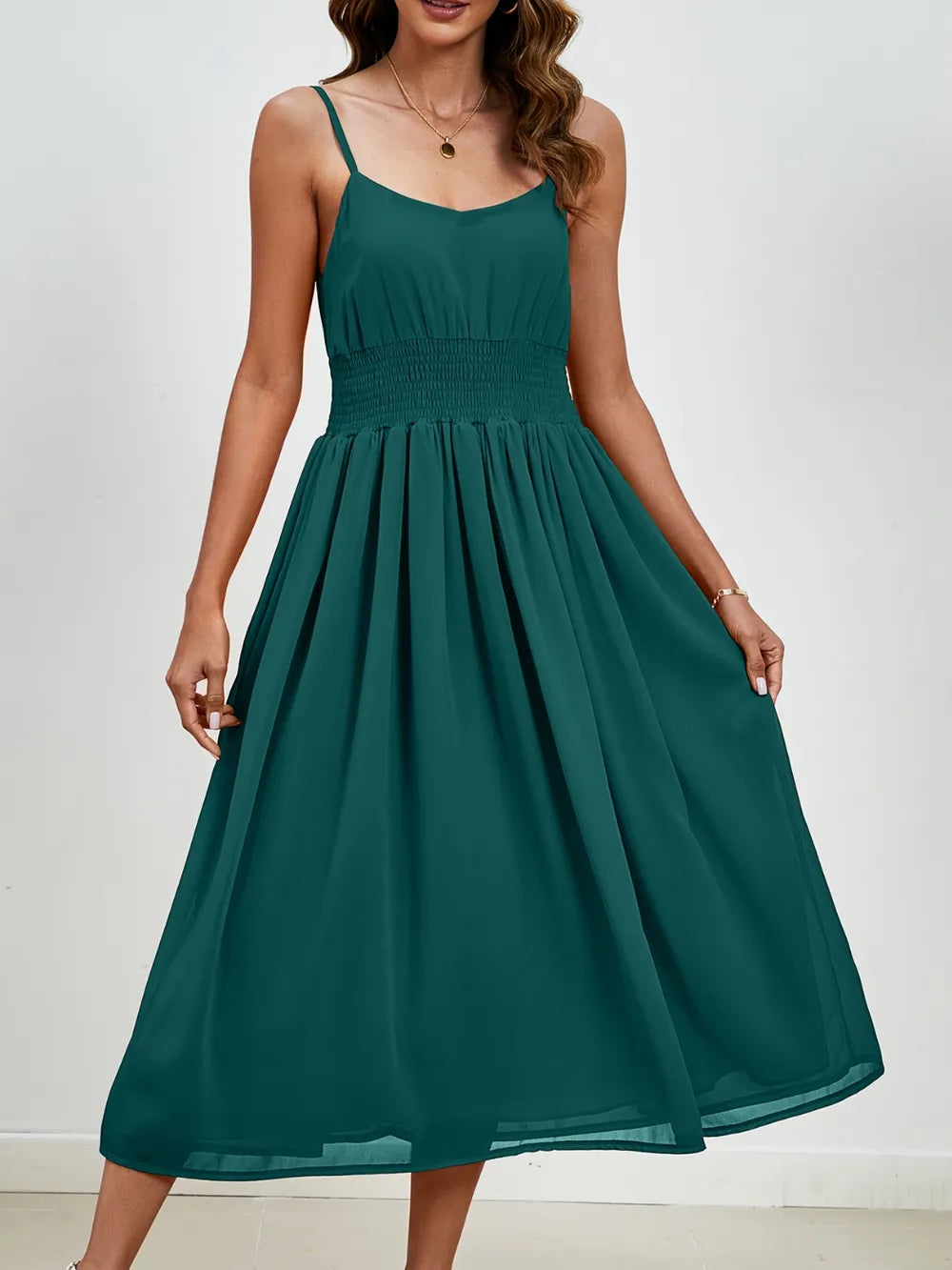 Scoop Neck Midi Cami Dress (14)