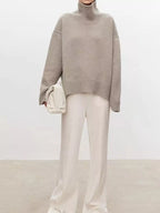 Oversized Turtleneck Wool Sweater (3)