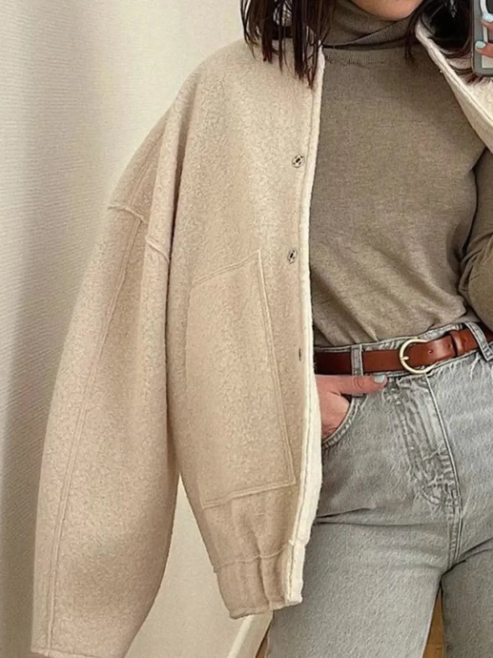 Full Size Snap Down Drop Shoulder Jacket (11)