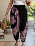 Tie-dye Elastic Waist Pants
