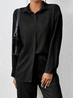 Button Up Long Sleeve Shirt Pants Set (9)