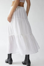 Frill Elastic Waist Skirt (2)