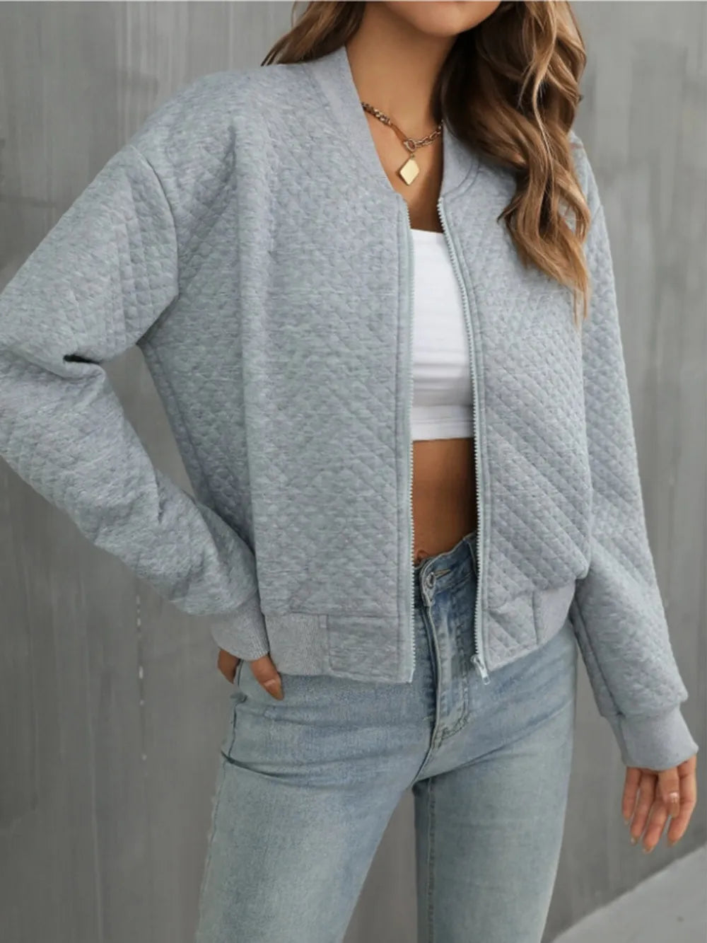 Zip Up Long Sleeve Jacket (28)