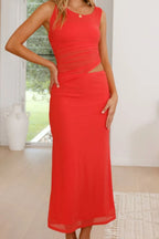 Asymmetrical Cutout Sleeveless Dress (17)