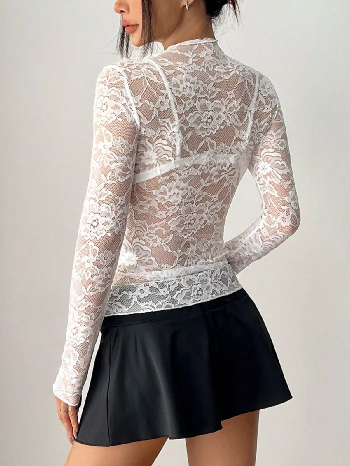 Elegant Floral Lace Long Sleeve Top (3)