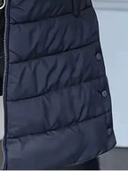Zip Up Longline Hooded Puffer Vest Coat (23)