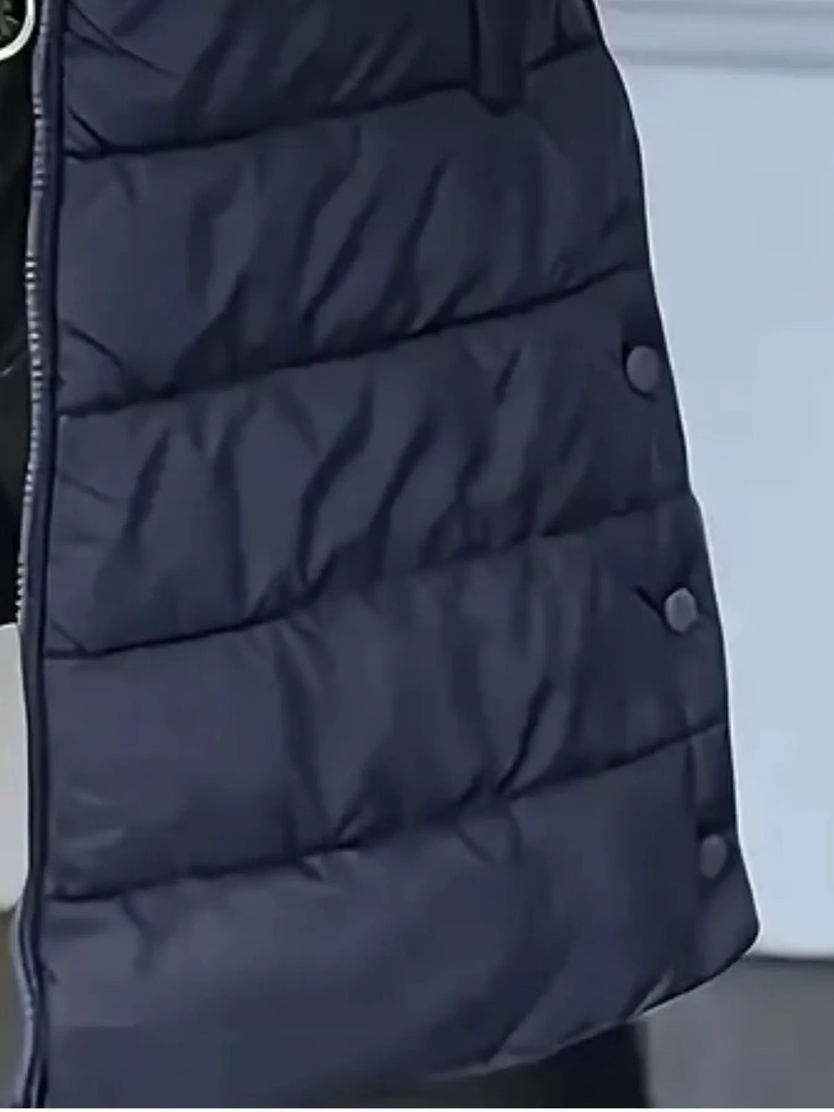 Zip Up Longline Hooded Puffer Vest Coat (23)