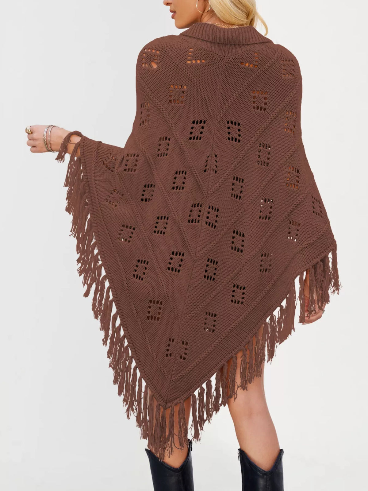 Fringe Openwork Knit Cover Up (10)