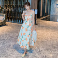 Tie-bow Floral Dress Holiday Midi variant CJLY143924201AZ