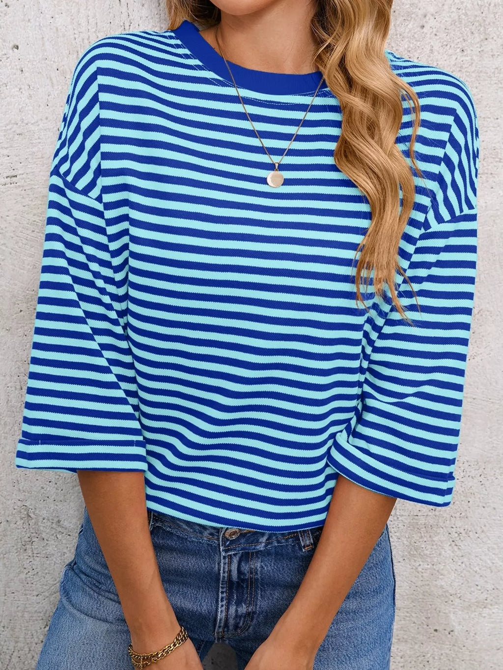 Striped Back Bow Tie T-shirt (28)