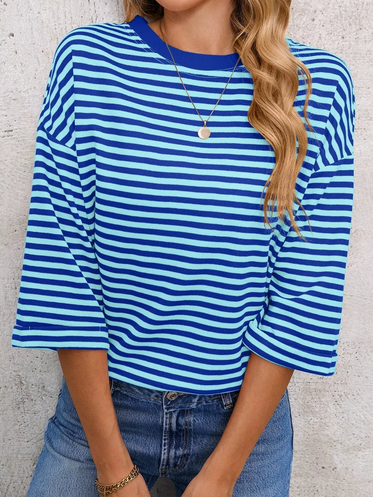 Striped Back Bow Tie T-shirt (28)