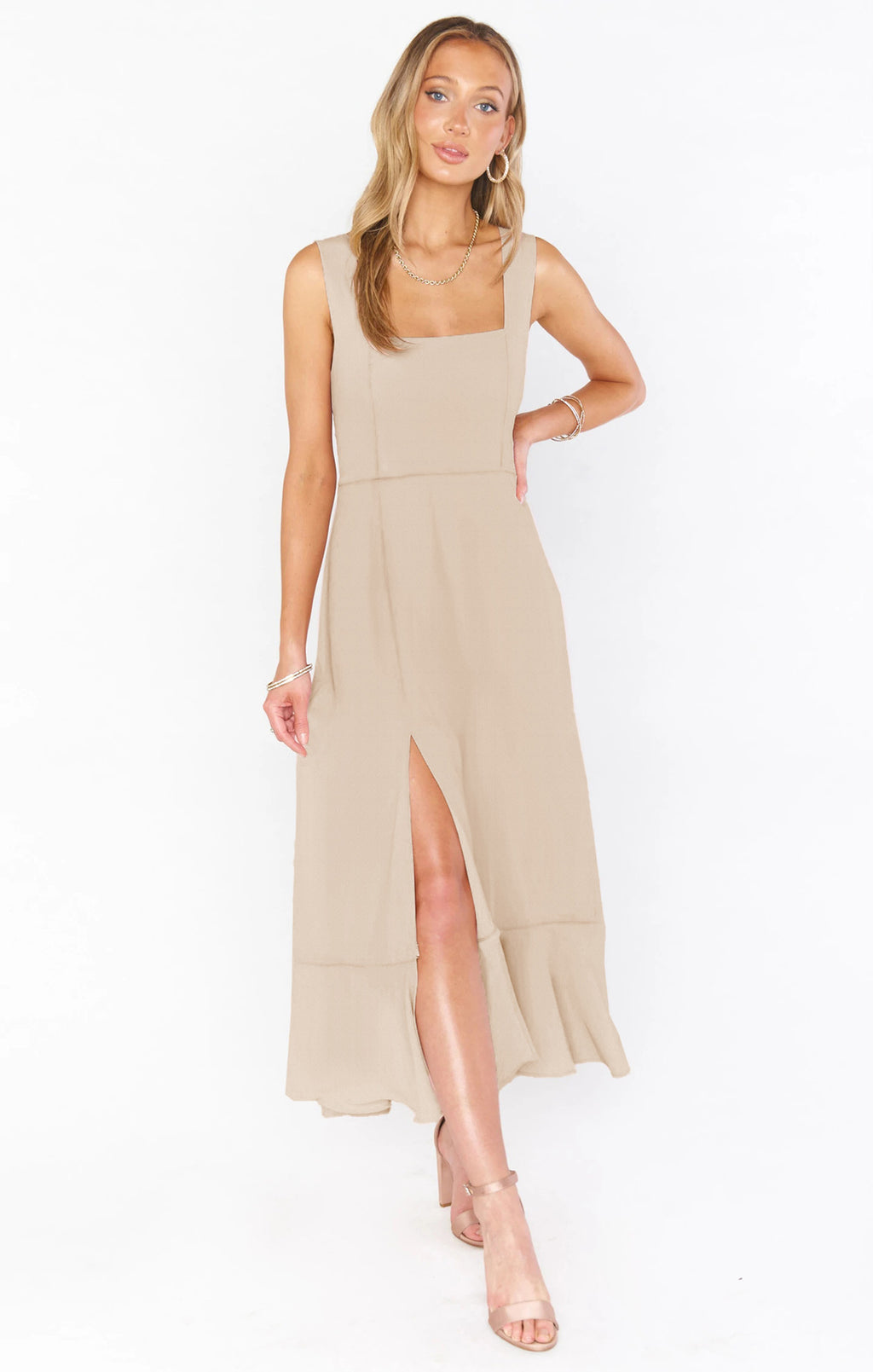 Suspender Split Dress for Women (7)