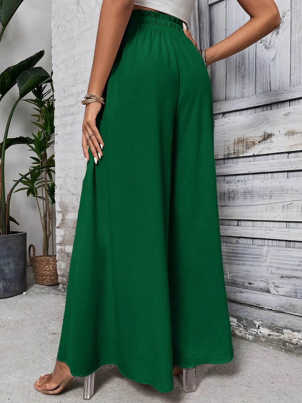 Tied High Waist Wide Leg Pants (18)