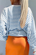 Striped Dropped Shoulder Long Sleeve Sweatshirt (11)