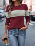 Block Round Neck T-shirt (24)