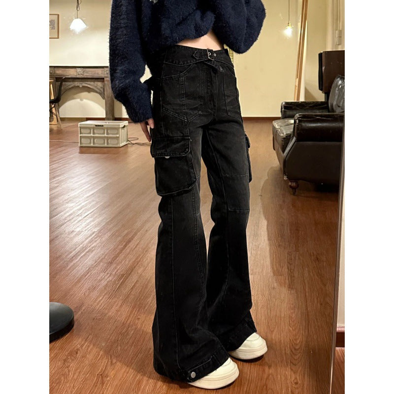 Straight Slimming High Waist Wide Leg Pants photo 7