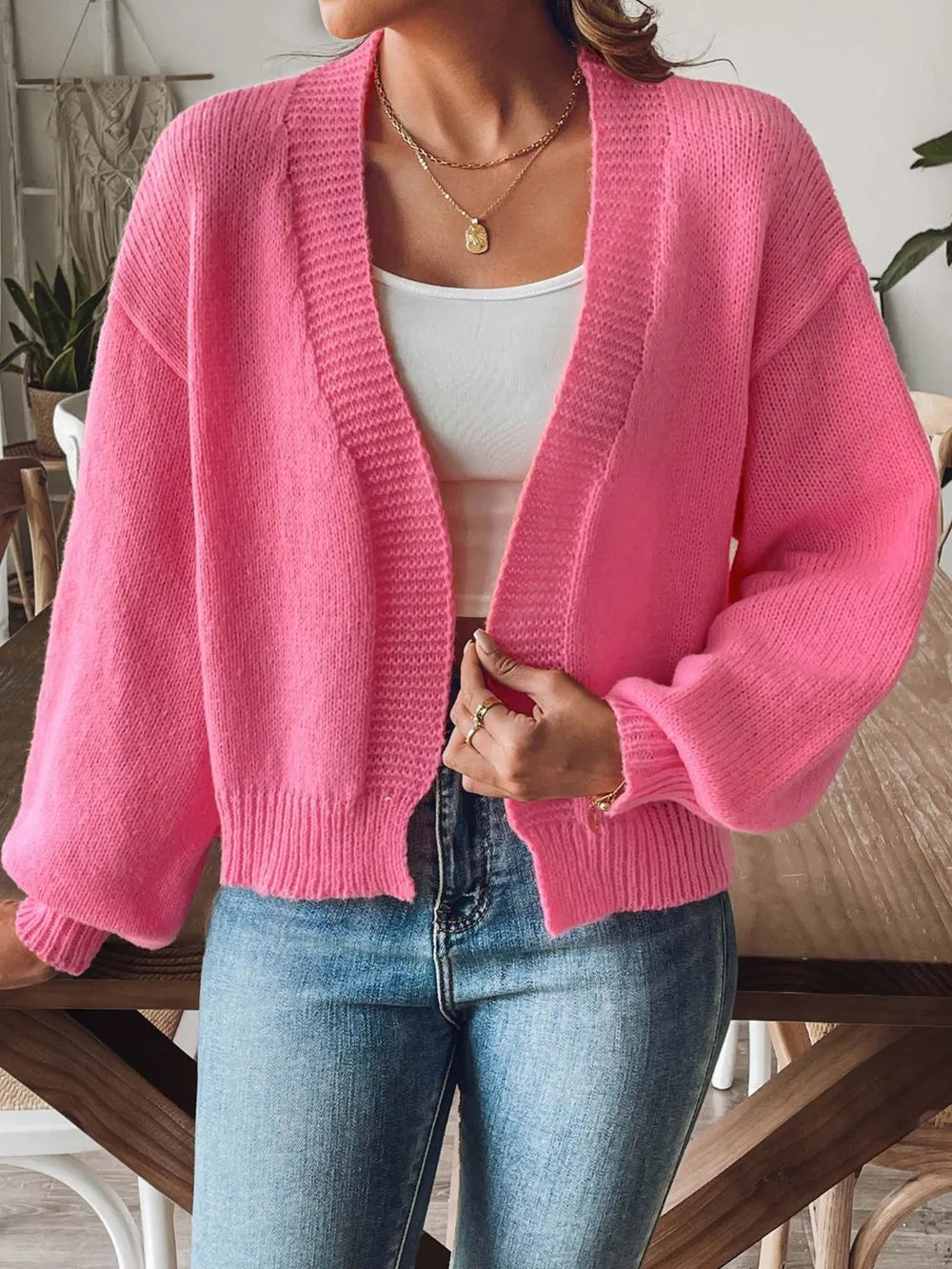 Open Front Long Sleeve Cardigan (7)