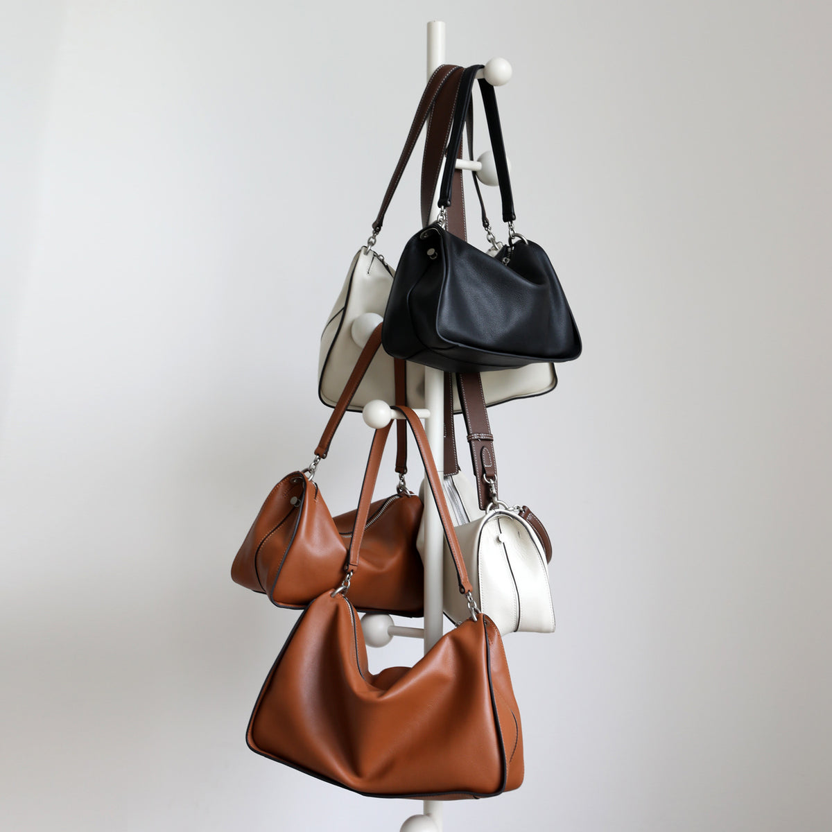 Toast-colored Casual Top-grain Leather Tote Bag photo 3