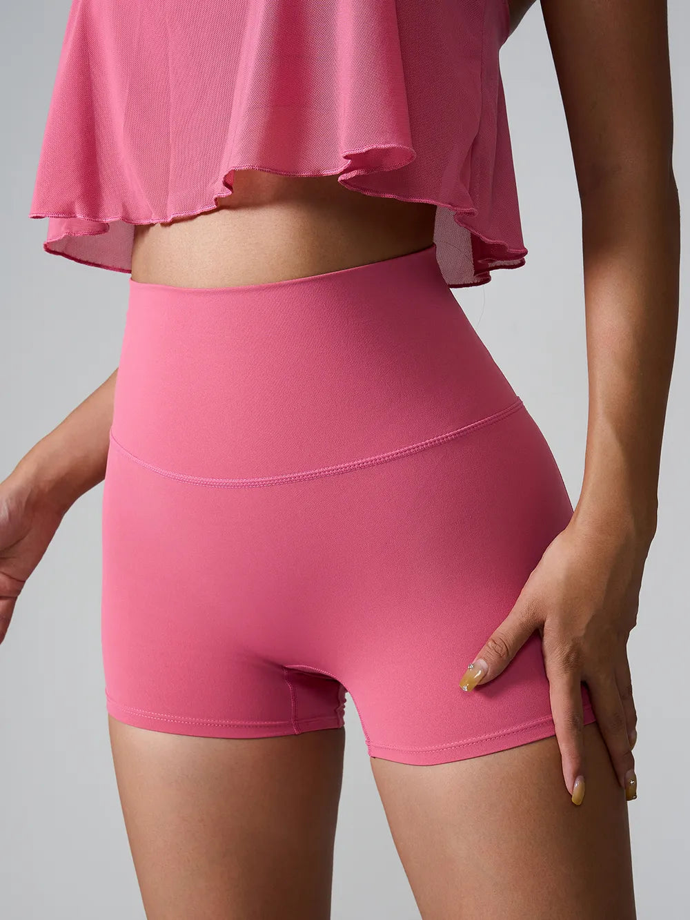 High Waist Active Shorts (21)